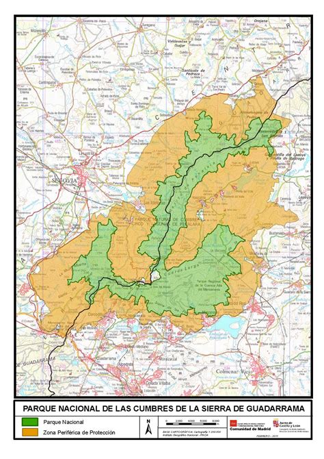 Mapa Del Parque Nacional De Sierra De Guadarrama 2011 Mapas Milhaud