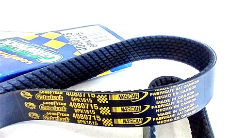 Serpentine Poly V The Quiet Belt Goodyear Gatorback 4080715 Ebay