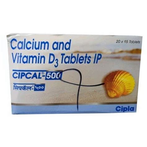 Cipcal 500 Calcium Vitamin D3 Tablet At Rs 340 Box Calcium And