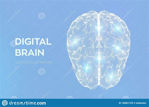 Cerebro Cerebro De Digitaces Concepto De La Ciencia D Y De La Tecnolog