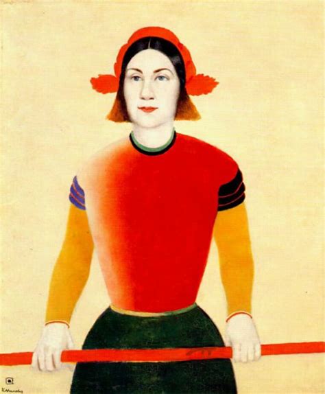 malevich girl with red pole 1932-3 (картина) — Казимир Северинович Малевич