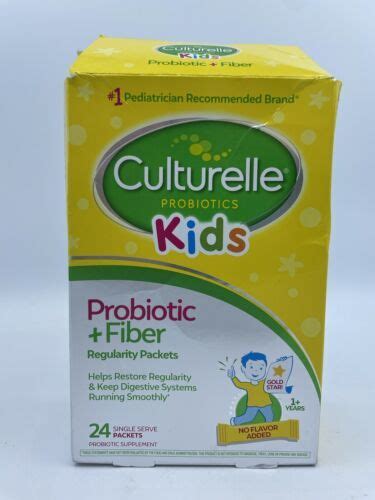 Culturelle Kids Regularity Flavorless Probiotic + Fiber Powder 24 ...