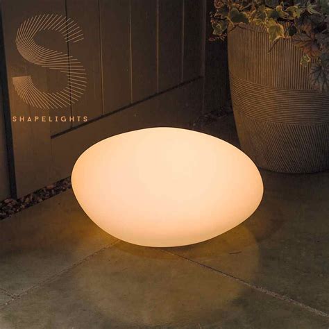 Shapelights Indoor And Outdoor Usb Solar Powered Mood Light Pebble Mood