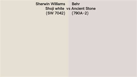 Sherwin Williams Shoji White Sw Vs Behr Ancient Stone A