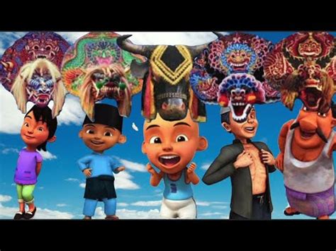 Seru Upin Ipin Dan Kawan Kawan Bermain Barongan Devil Dan Bantengan