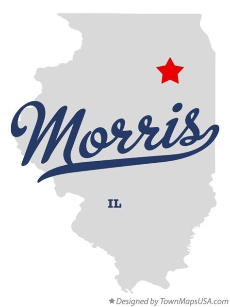 Map of Morris, IL, Illinois