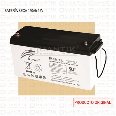 BATERIA SECA DE 150AH 12V RITAR Quantik Energía