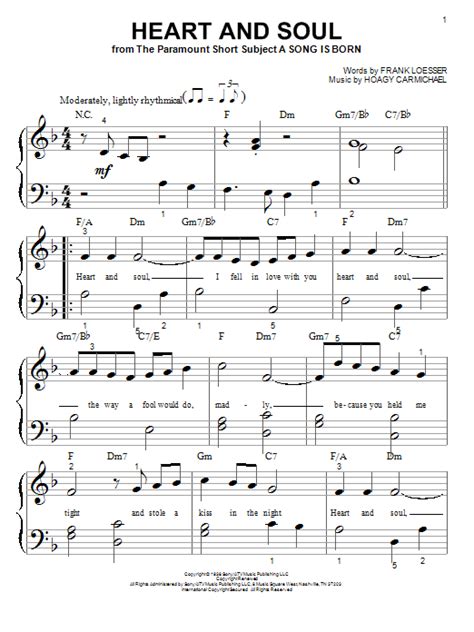 Heart And Soul Sheet Music Direct