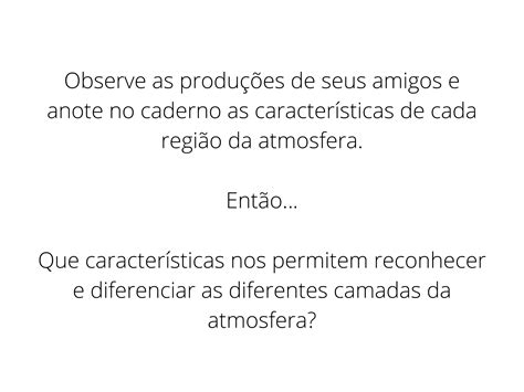 Plano De Aula 6o Ano As Regiões Da Atmosfera Terrestre