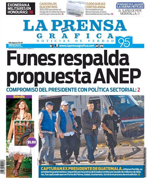 Periódico La Prensa Gráfica El Salvador Periódicos De El Salvador