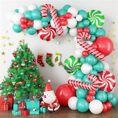 Christmas Balloon Garland Kit 153Pcs Christmas Balloon Arch Kit With