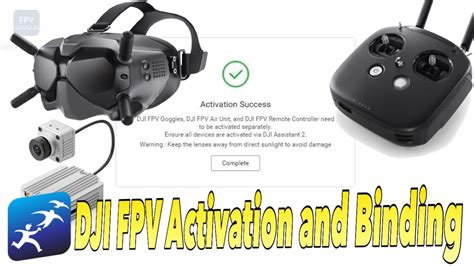 How To Activate And Bind Dji Digital Fpv Goggles System Youtube