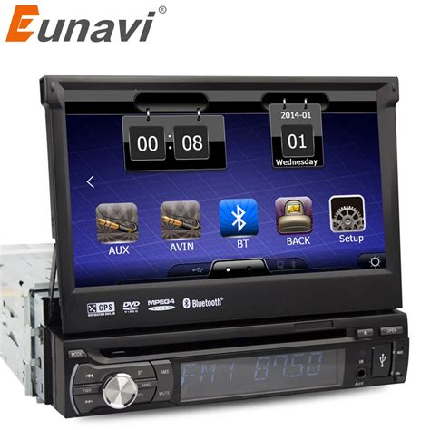 Eunavi Single Din Car Autoradio Dvd Player Radio Gps Car Dvd