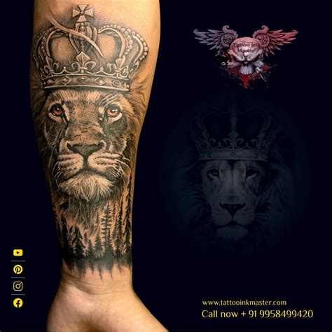 Exotic Looking Lion King Big Size Tattoo | Tattoo Ink Master