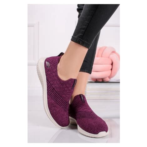 Bordové slip on tenisky Ultra Flex Delightful Joy Skechers Modio sk