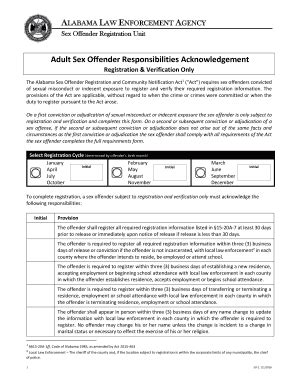 Fillable Online Eforms Alacourt Adult Sex Offender Responsibilities Acknowledgement Eforms