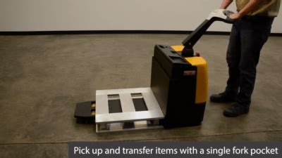 Electric Pallet Truck With Single Fork Battery Operated Powered