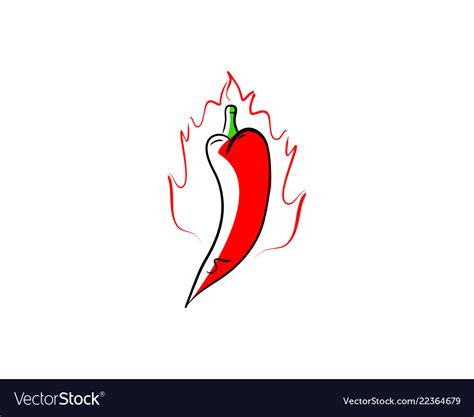 Hot Chili Logo Design Template Royalty Free Vector Image