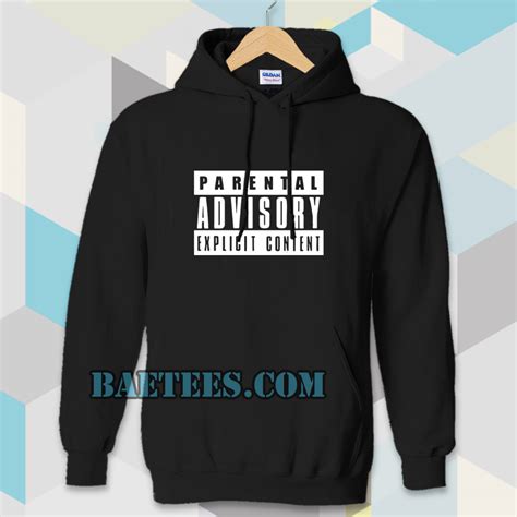 parental advisory black Hoodie - baetees