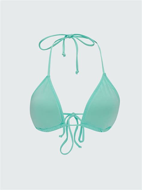 LC WAIKIKI Women S Halter Plain Bikini Top S3AB07Z8 DR9 S3AB07Z8 DR9 LC Waikiki