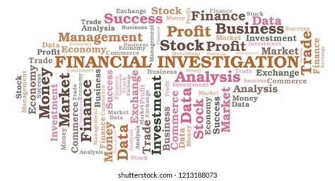 Financial Investigation Word Cloud Stock Illustration 1213188073