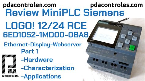 Review LOGO 8 12 24 RCE 0BA8 Ethernet Of Siemens PDAControl