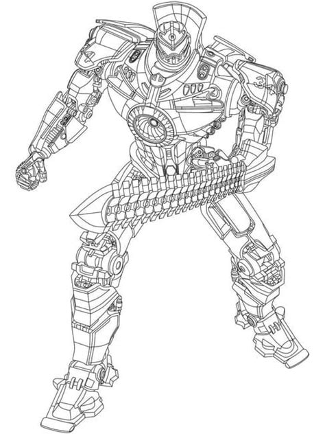 Jaeger From Pacific Rim Coloring Page Free Printable Coloring Pages