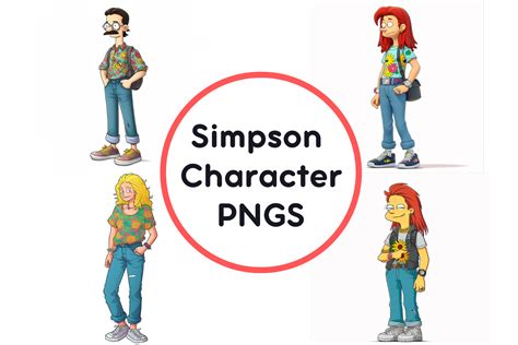 Simpson Character Pngs Graphic By Milano Creative · Creative Fabrica