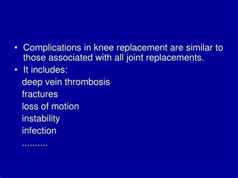 Ppt Complications Of Tka （total Knee Arthroplasty） Powerpoint