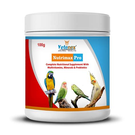 Vetenex Nutrimax Pro Birds Complete Nutritional Supplement With Multivitamins Minerals