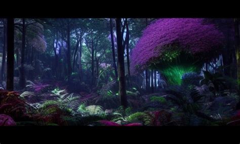 In the middle of a fantasy Forest at night from Avatar… : r/nightcafe