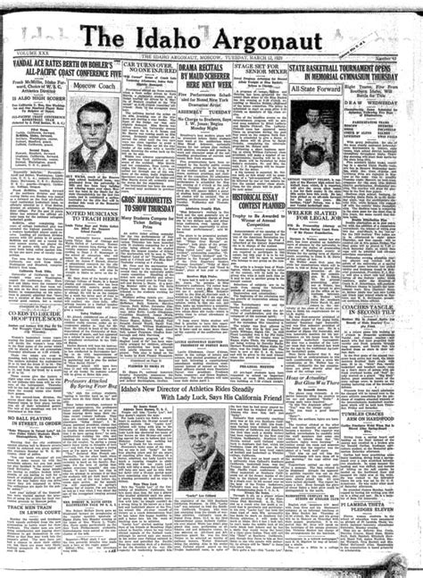 The Argonaut March 12th 1929 The Argonaut Archive