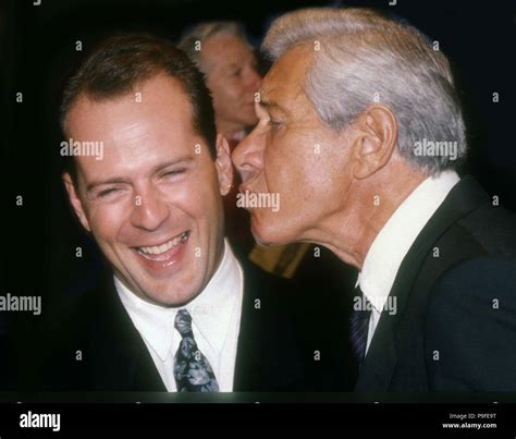 Bruce Willis And Jan Murray 1989 Photo By Adam Scull