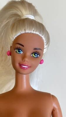 Ocean Friends Barbie Nude Long Blonde Hair Twist N Turn For Ooak Ebay