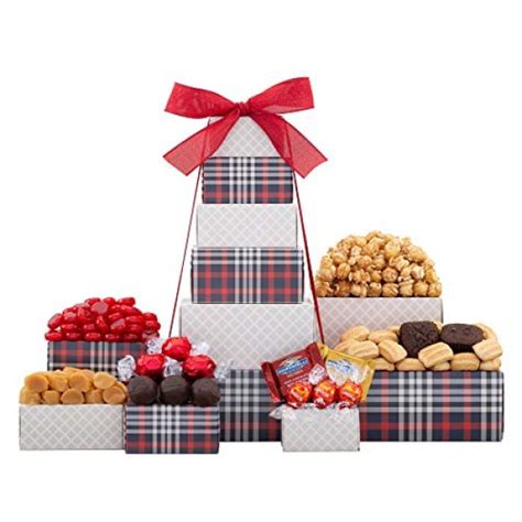 Wine Country Gift Baskets Festive Chocolate and Cookie Tower,