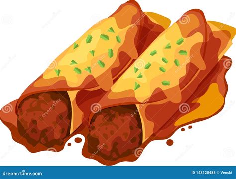 Enchiladas Stock Illustrations – 838 Enchiladas Stock Illustrations ...