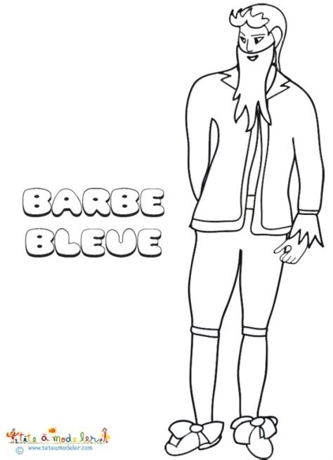 Dessin De Barbe Bleue Colorier T Te Modeler