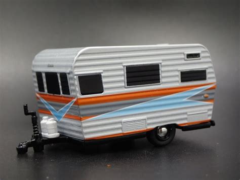 1959 59 Siesta Travel Trailer Camper Rare 164 Scale Diorama Diecast