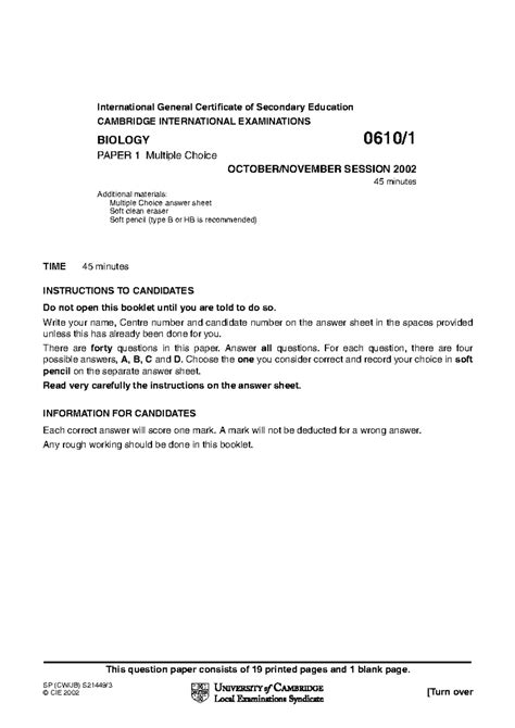 Edexcel Igcse Biology Paper January 2014 8
