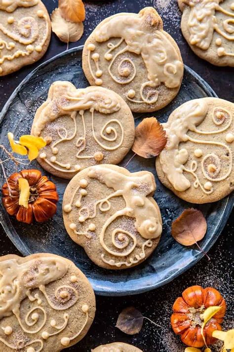 Glazed Brown Sugar Maple Cookies Half Baked Harvest