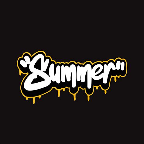 Summer Word Text Street Art Graffiti Tagging 27525135 Vector Art At