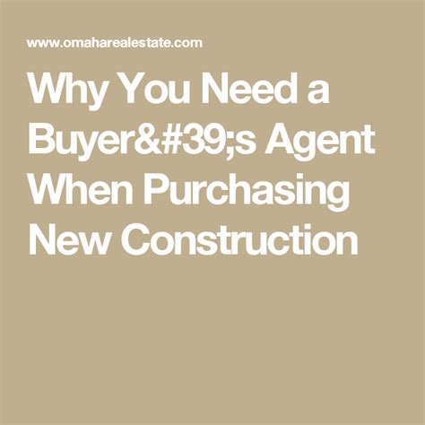 Why You Need A Buyers Agent When Purchasing New Construction New