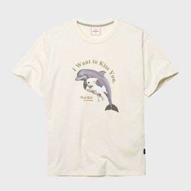 Wai Kei Puppy dolphin jumping half sleeve tshirt BBH4409 Wai Kei Tシャツ