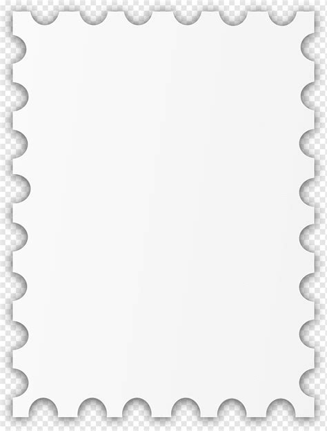 Mail Stamp Postage Template Empty Plain Blank Stamps Png Pngwing