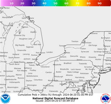 NOAA Graphical Forecast for Eastern Great Lakes