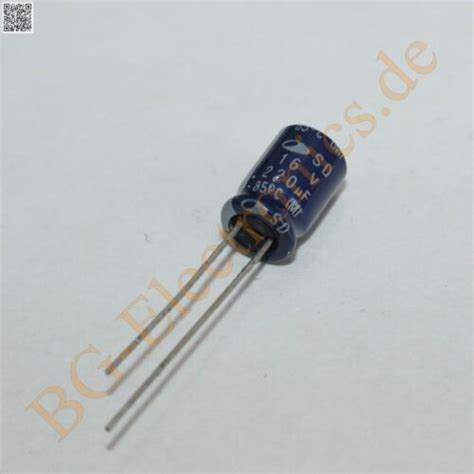 20 x 220µF 220uF 16V 85 RM3 5 Elko Kondensator Capacitor Samwha E Cap