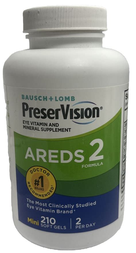 Bausch Lomb Preservision Areds Formula Soft Gels Eye Vitamins Exp