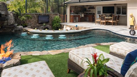 A Lazy River Runs Through It Custom Pool on Pine Island