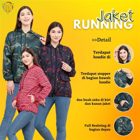 Jual Jaket Running Twins Jaket Parasut Olahraga Sauna Suit Jogging