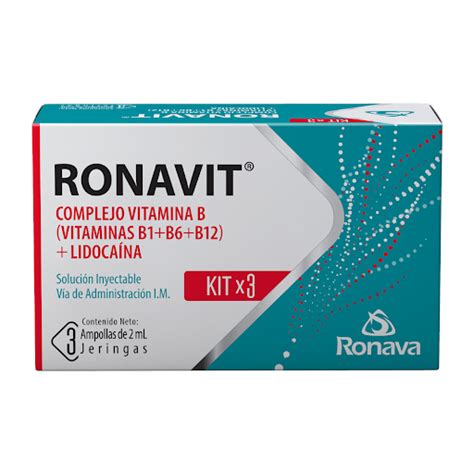 Ronavit Complejo B Inyectable I M Ronava X Ampollas